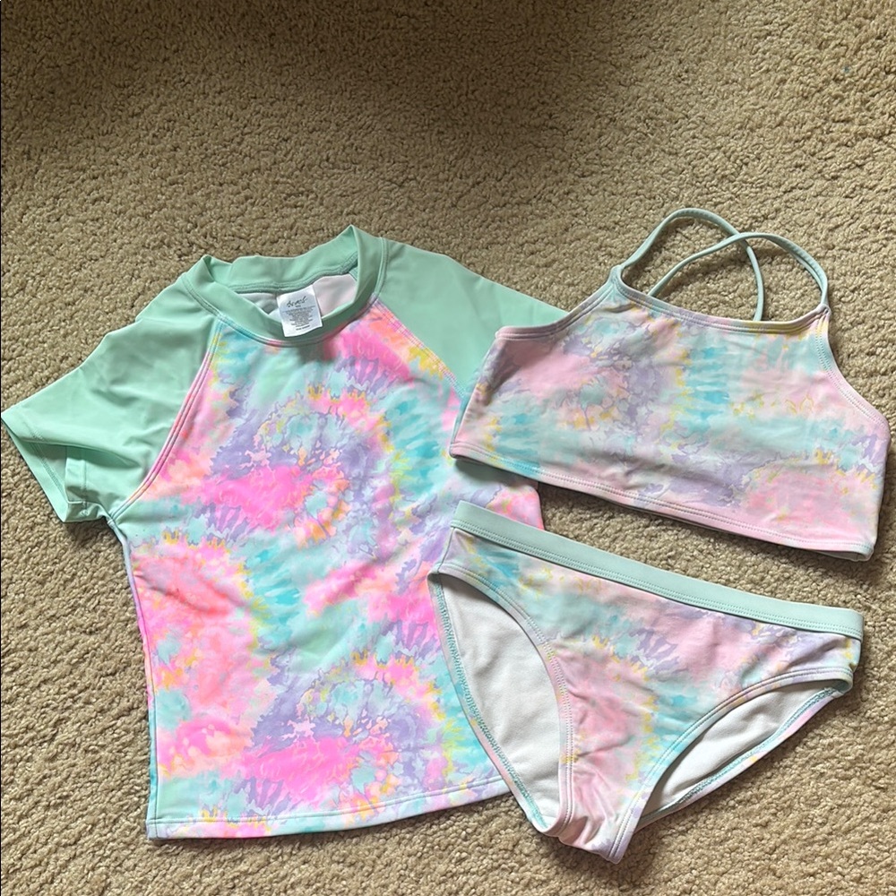 Kids Tie-Dye Swim Set